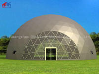 15m Diameter Big Transparent Geodesic Dome Tent For Sale